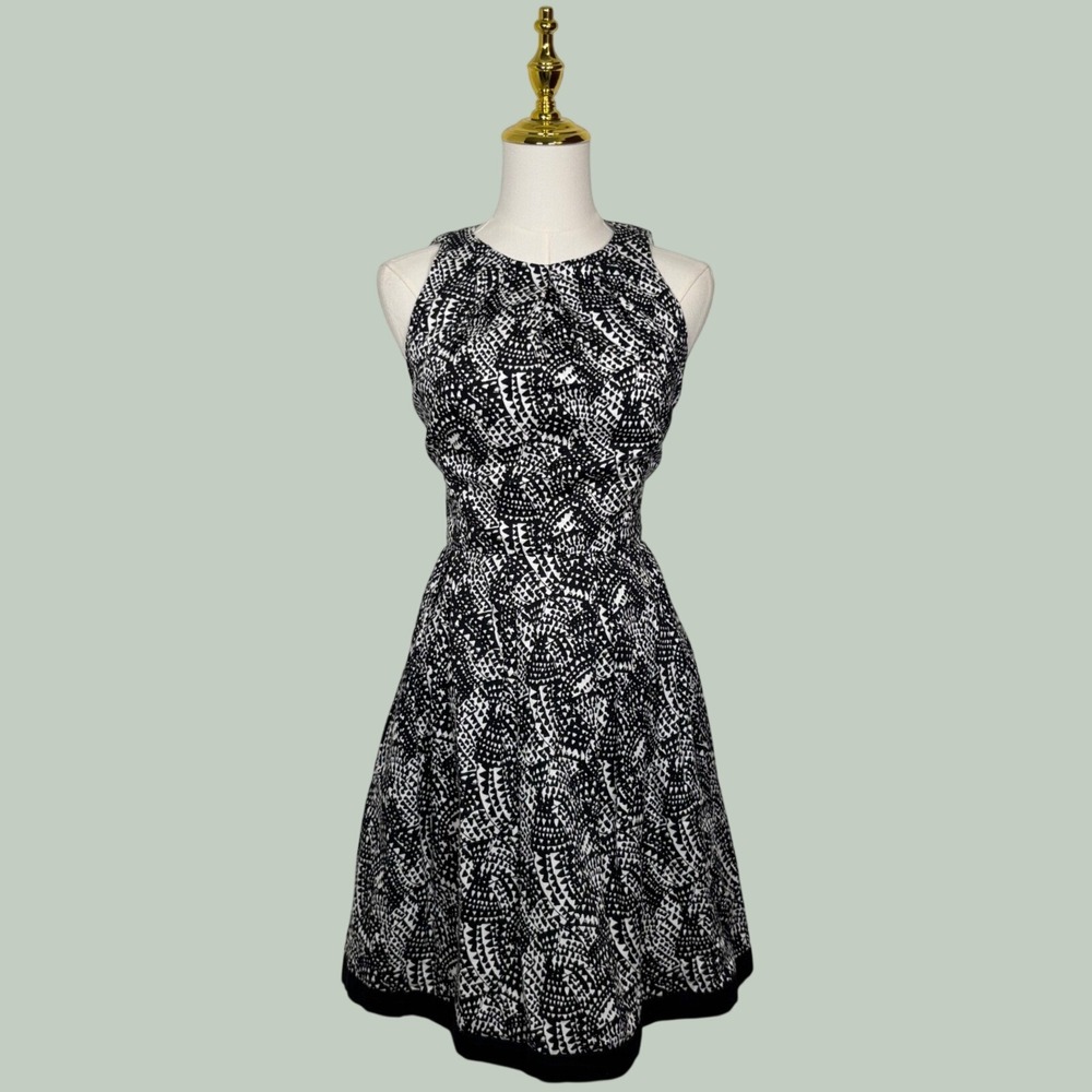 van heusen black white mini dress coquette preppy elegant chic modest dainty